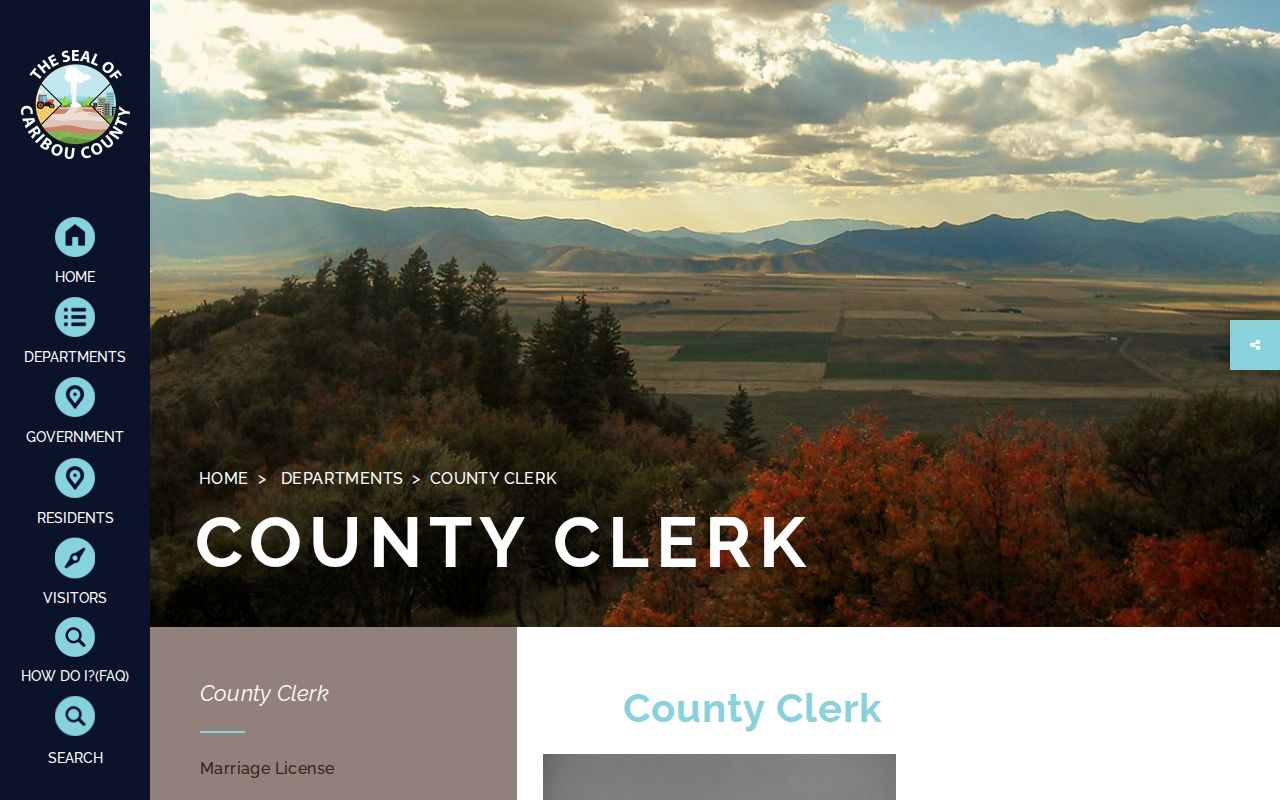 Caribou County criminal court cases clerk office