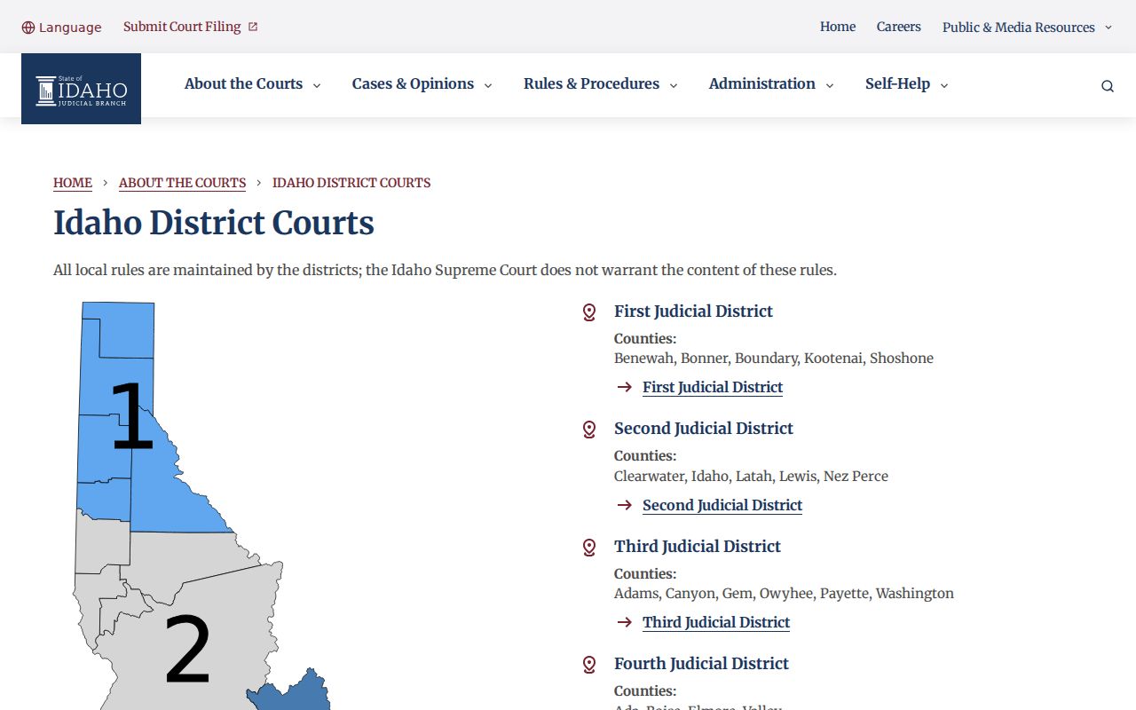 Caribou County criminal court cases District Court