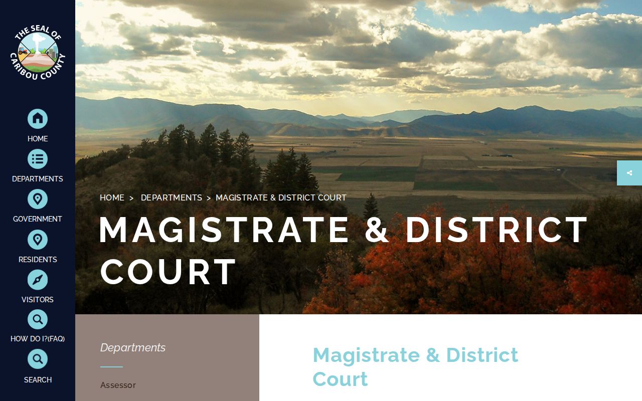 Caribou County criminal history Magistrate and District Court information